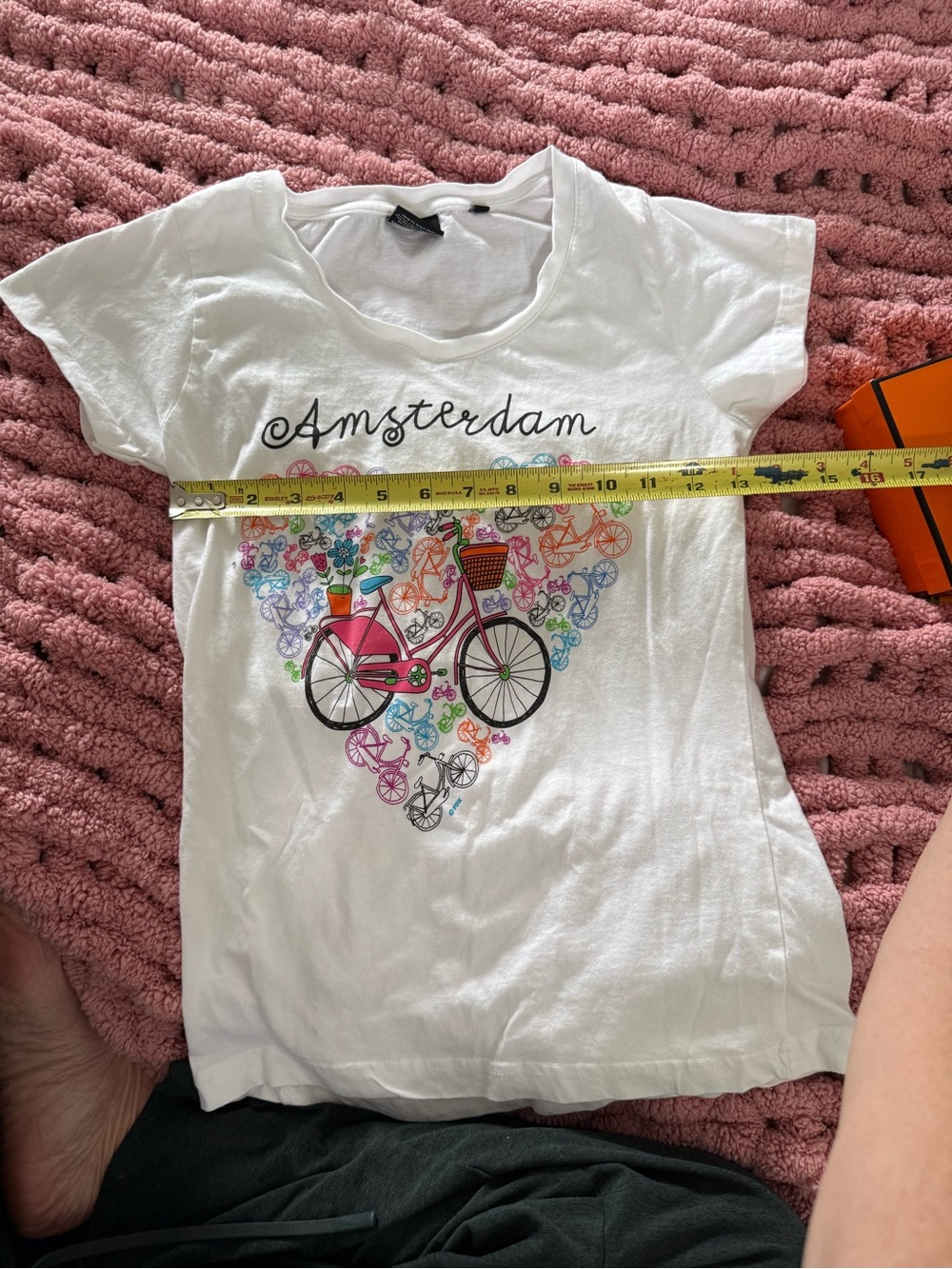 Fox Originals Amsterdam Graphic Tee | White Travel Souvenir Tee Size Small